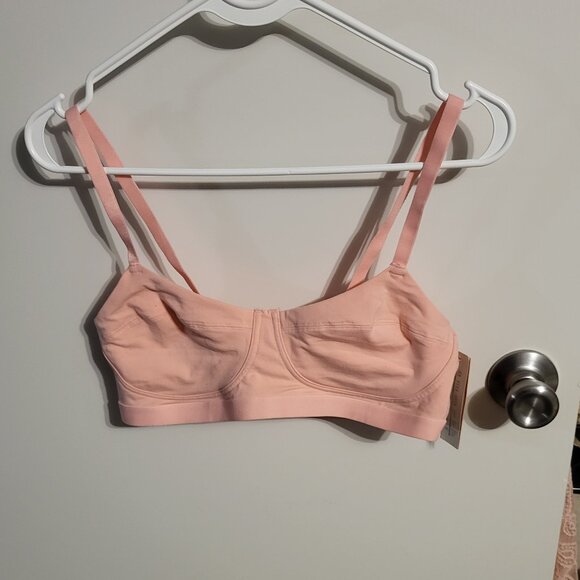 NWT COLSIE PINK BRALETTE SZ L - Picture 1 of 8